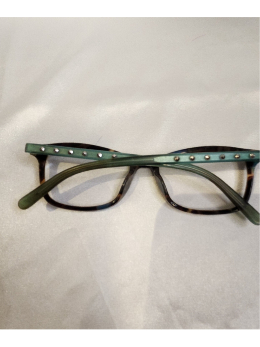 Diane von Furstenberg DVF5073 Eyeglass Frames in Tortoise & Teal - Picture 2 of 8